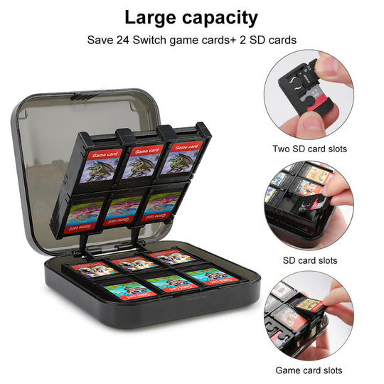 24-Slot Game Card Case for Nintendo Switch Lite