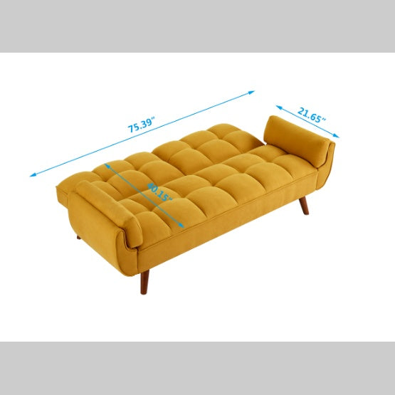 Yellow Fabric Sofa For Home Use