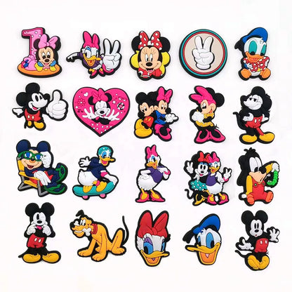 MINISO 1pcs cartoon Disney series DIY shoe charms Accessories buckle clogs sandals Garden shoes decorate kids gifts