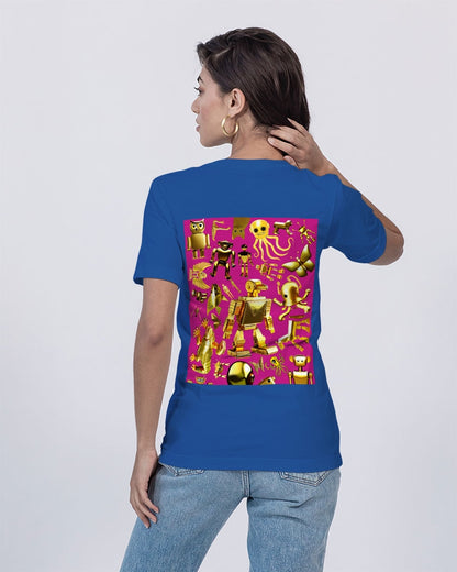 Robotic Abstrak Unisex Jersey V-Neck Tee | Bella + Canvas