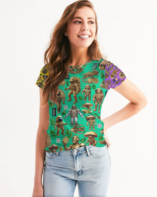 Ancient Abstrak Collection Women's All-Over Print Tee