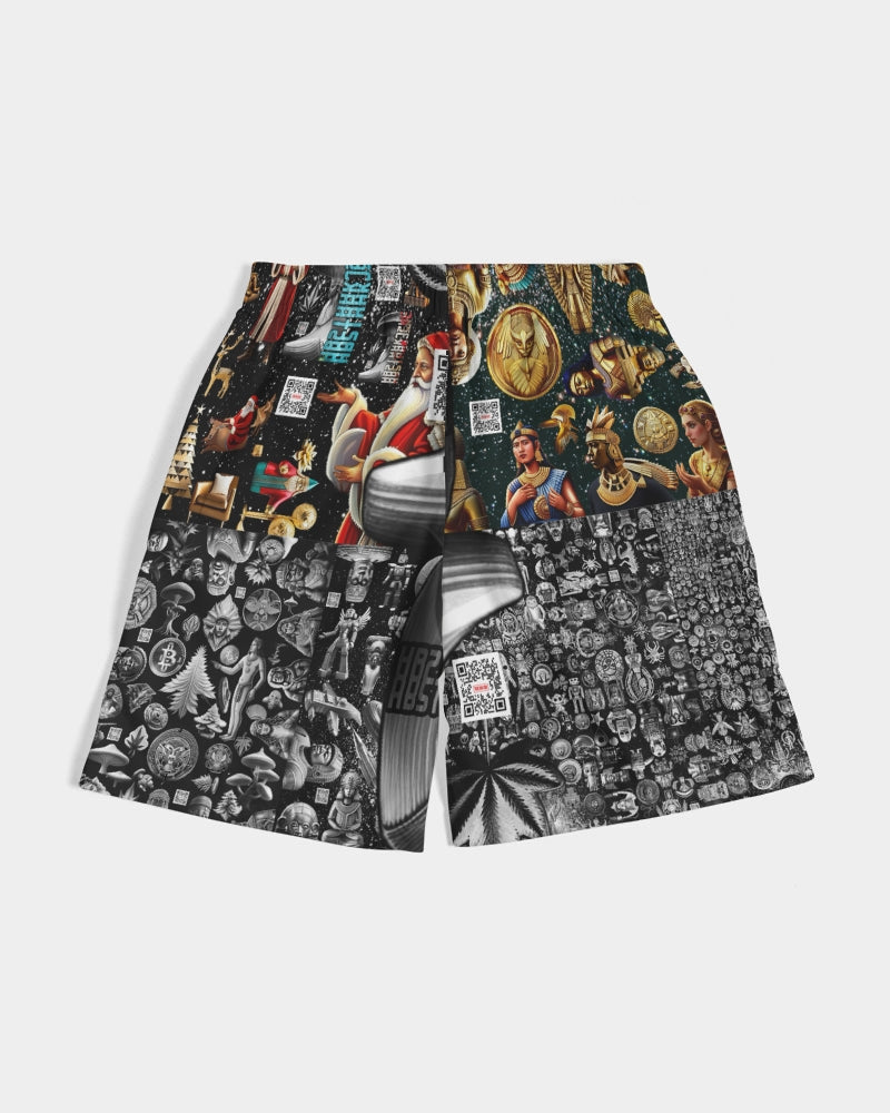 Matrix Vison Men's All-Over Print Jogger Shorts