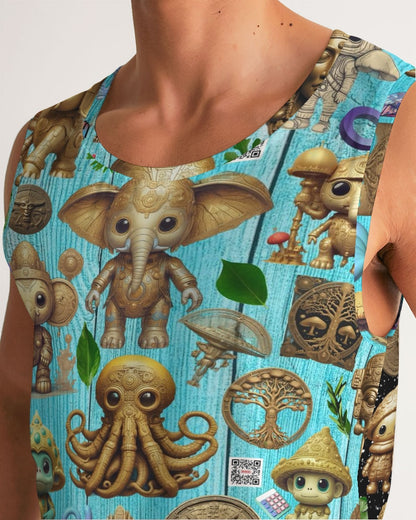 Elephant Collection Men's All-Over Print Sport Tank