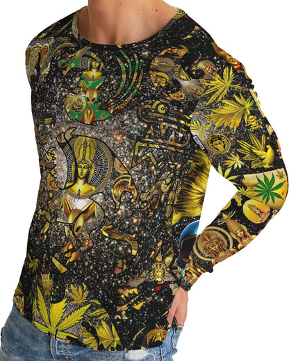 Ancient Abstrak Men's All-Over Print Long Sleeve Tee