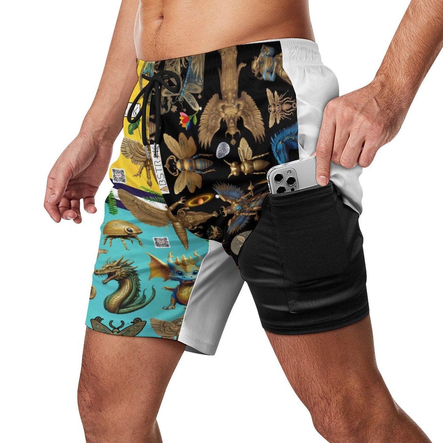 Men's Hawaiian shorts with 4 Pockets