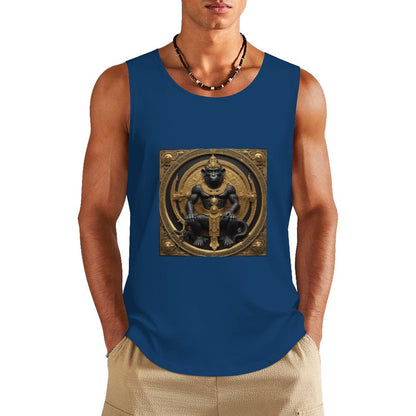 DTF 160gsm Men's Cotton Tank Top BX (Dual-sided Printing)