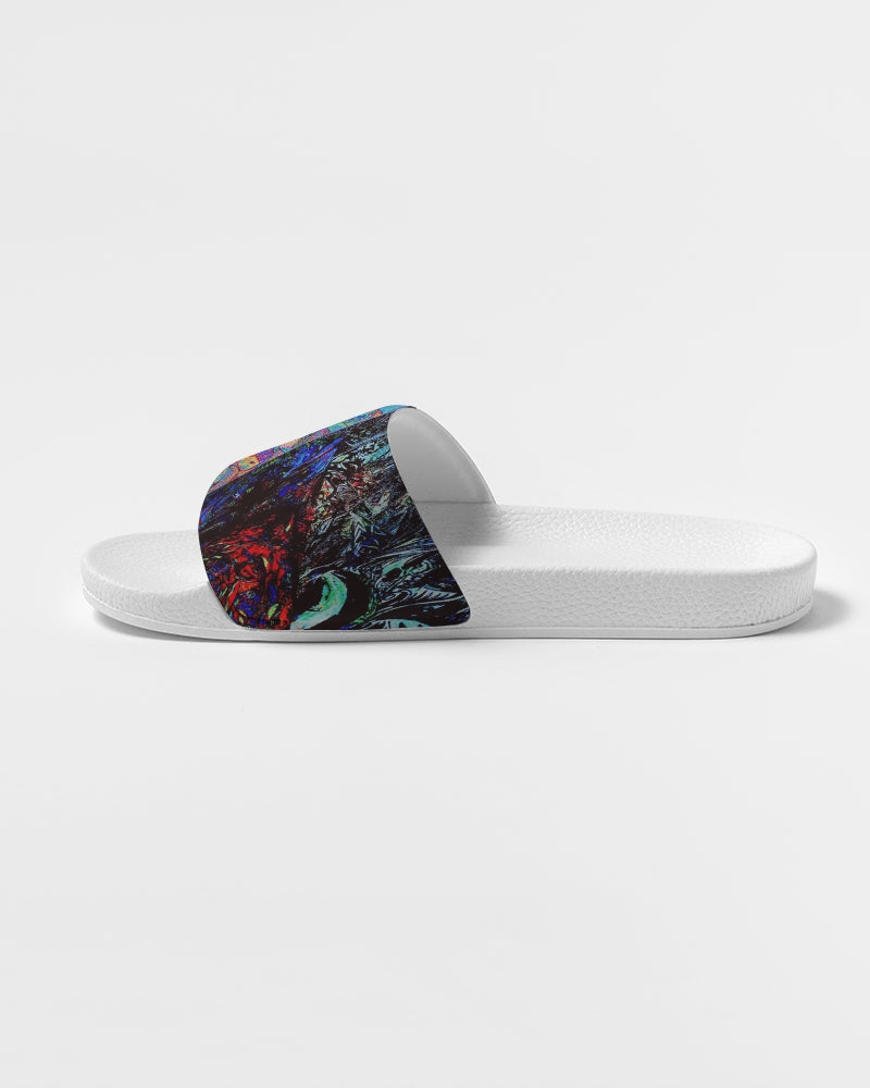 Psychedelic Space Abstract Design Women's Slide Sandal