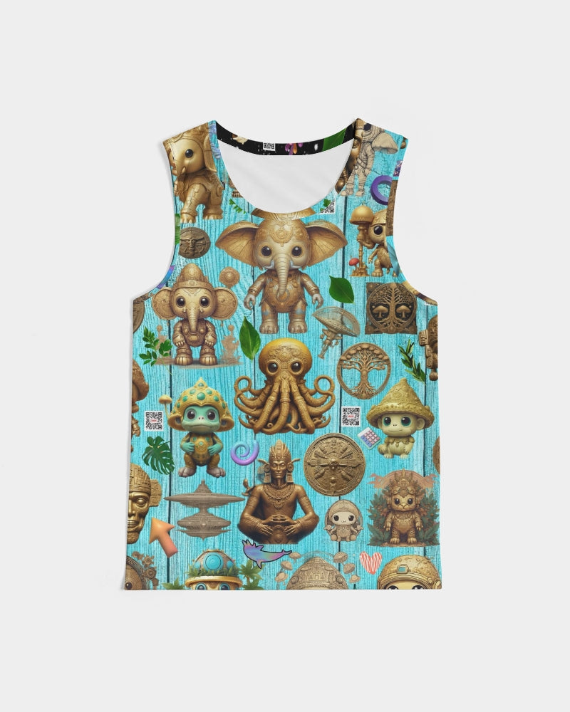 Elephant Collection Men's All-Over Print Sport Tank