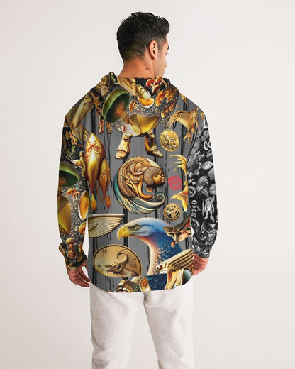 Illustration Abstrak Men's All-Over Print Hoodie