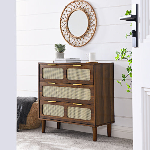 Solid Wood 3-drawer Vanity