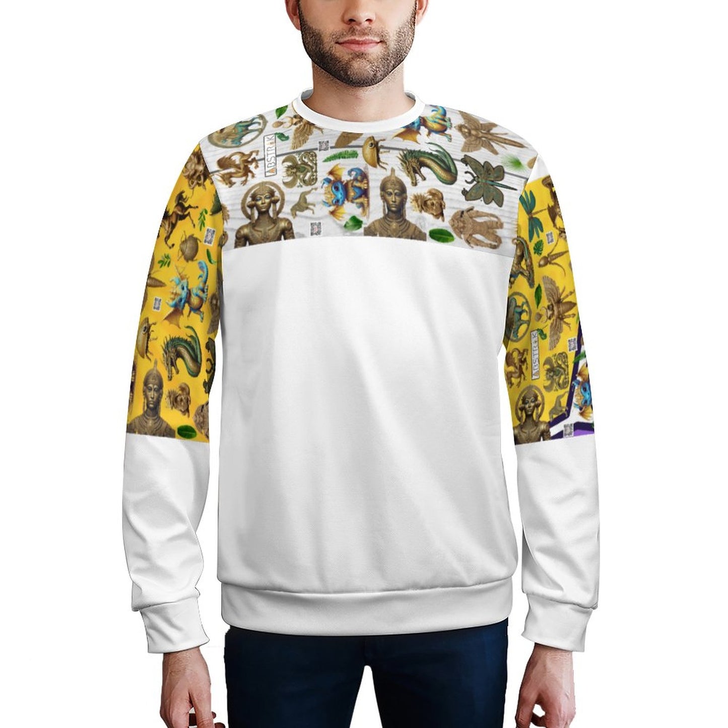 250gsm Round Neck Men's Sweatshirt 4T35 (All-Over Printing)