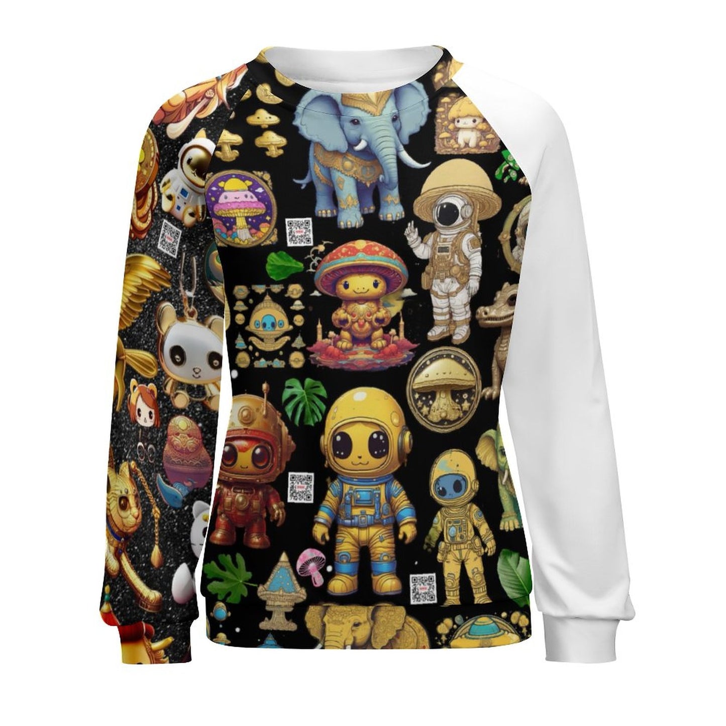 280gsm Custom Sweatshirt Designs Raglan Style RHDEC2 (All-Over Printing)