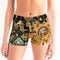 Nature Abstrak Women's All-Over Print Mid-Rise Yoga Shorts