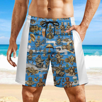 Men's Beach Shorts with 4 Pockets