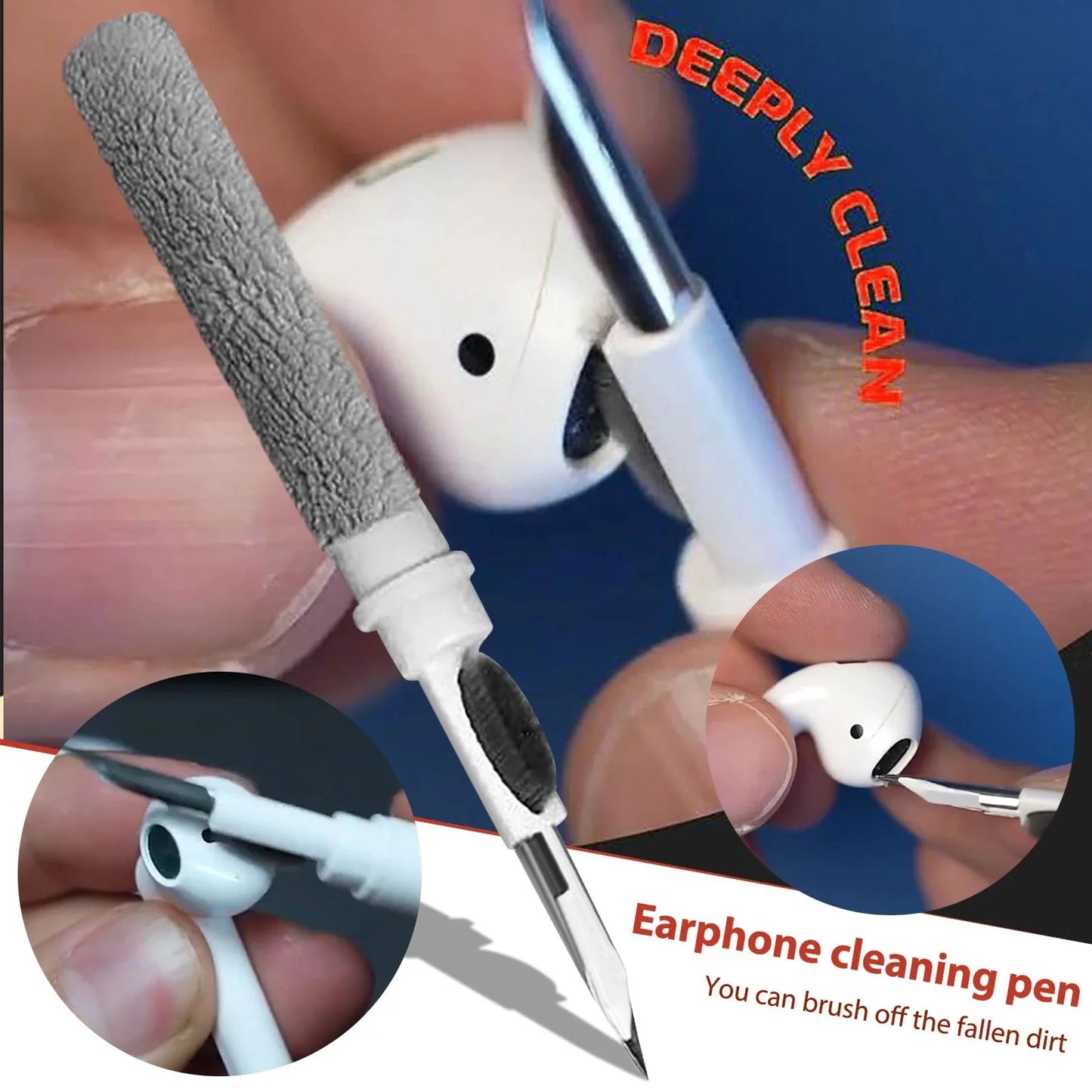 Bluetooth Earphone Cleaner Kit For Airpods Pro 1 2 3 Earbuds Case Cleaning Pen Brush Tool For Xiaomi Huawei Lenovo Headset