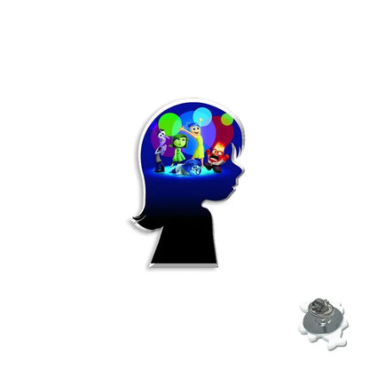 Cartoon Inside Out 2 Acrylic Brooch Badge Cute Sadness Disgust Anger Resin Collar Pin Clothing Jewelry Emotional Accessories