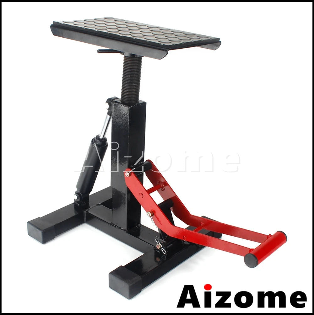 330 LBS Adjustable Height Lifting Stand Motorcycle Jack Hoist Stand Lift Table For Honda Suzuki Yamaha Kawasaki Enduro off Road