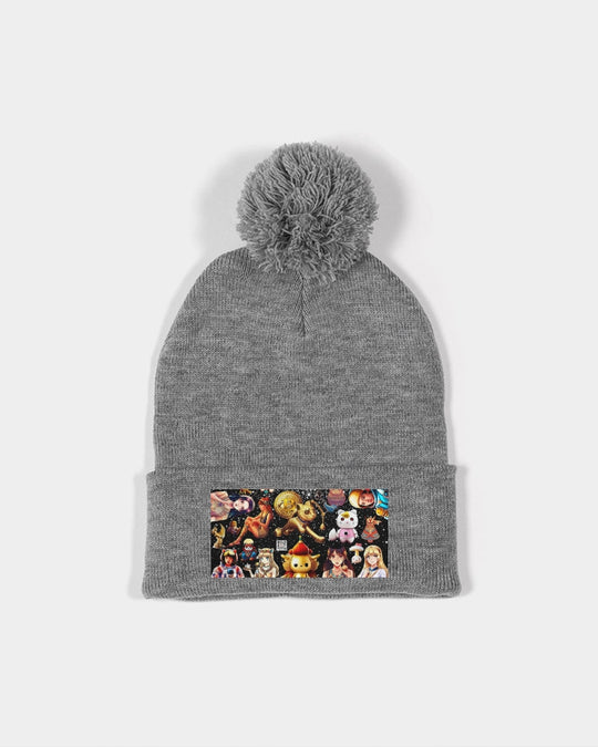 Womens Abstrak Pom-Pom Knit Beanie | Sportsman