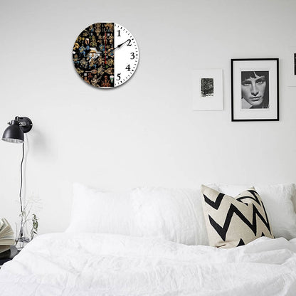 Wooden Wall Clock-9.84"x9.84"/ 25x25cm