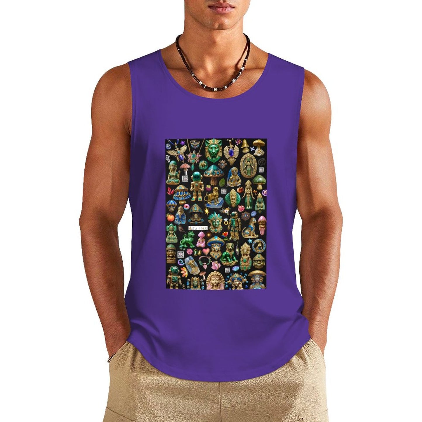 DTF 160gsm Men's Cotton Tank Top BX (Front Printing)