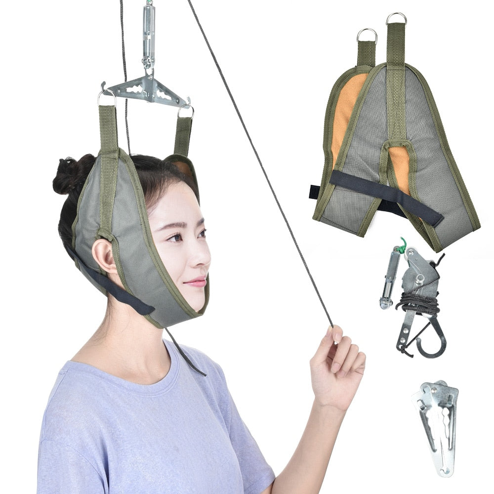 Neck Cervical Traction Kit Adjustable Hanging Home Neck Posture Corrector