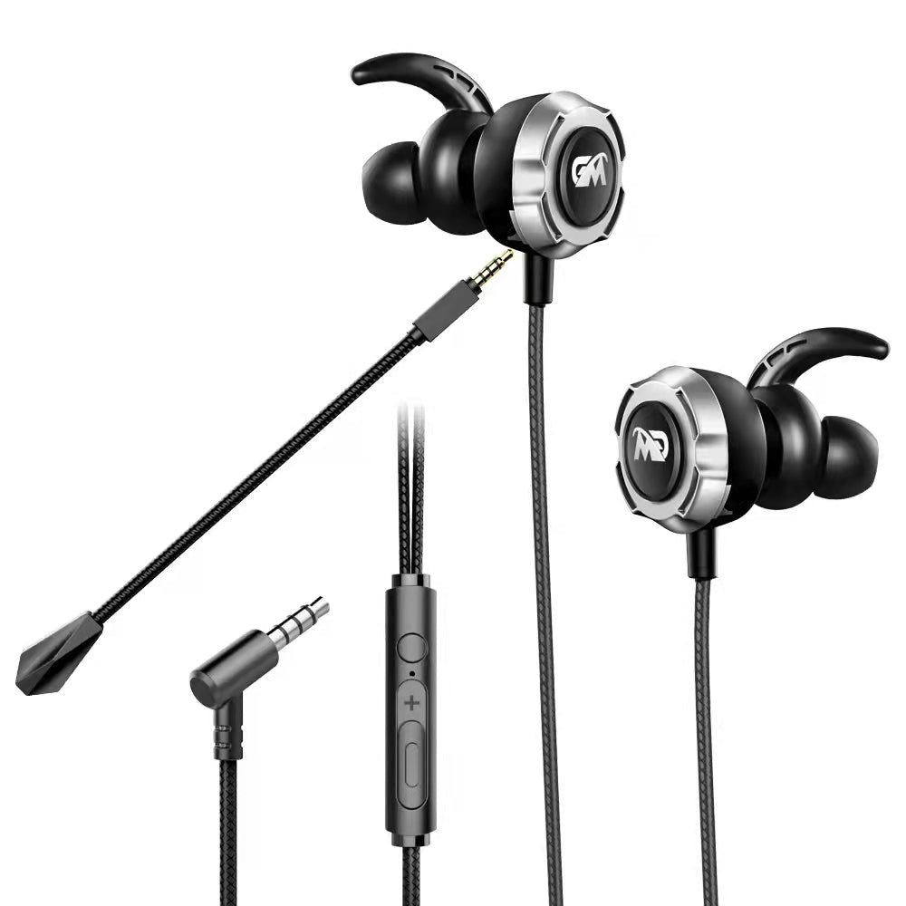 3.5 mm Stereo Wired Gaming Earphone Earbuds With Microphone