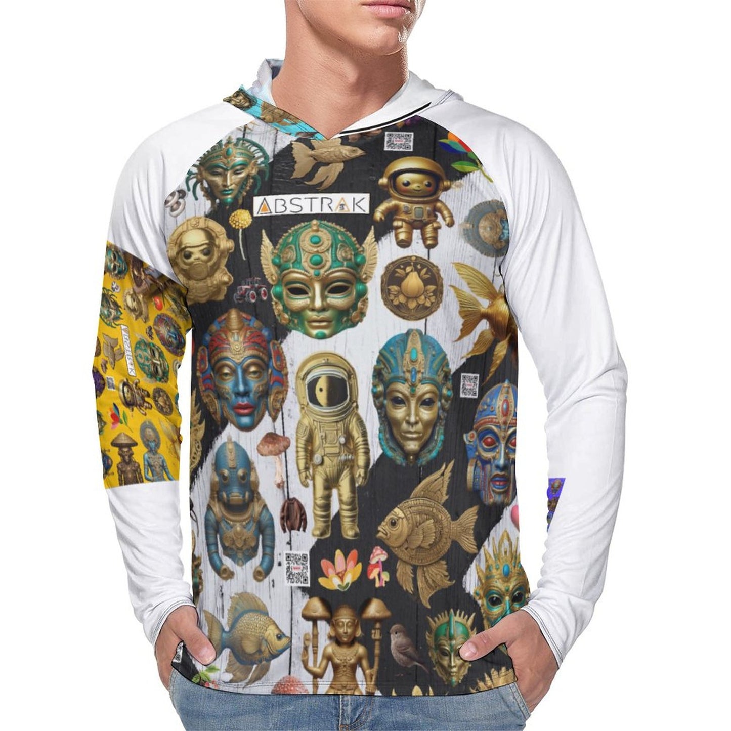 Men's Long Sleeve Hoodie NZ145 (All-Over Printing)