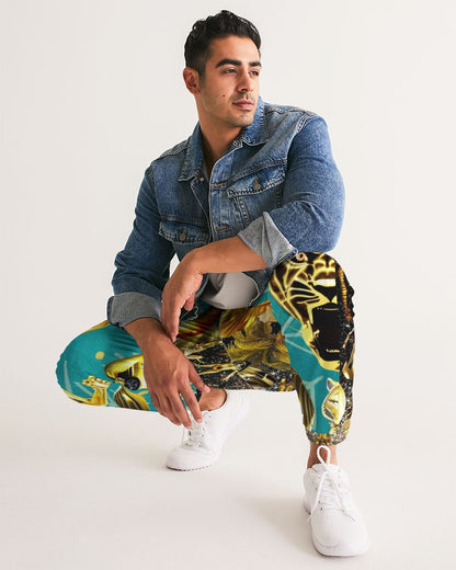 Outer Space Abstrak Men's All-Over Print Track Pants