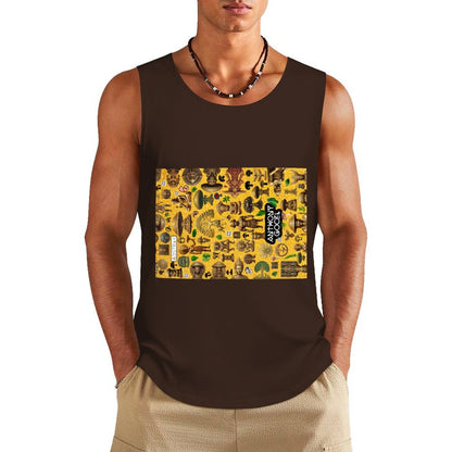 DTF 160gsm Men's Cotton Tank Top BX (Front Printing)