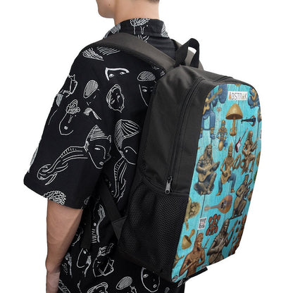 17 inch Black Schoolbag & Shoulder Backpack