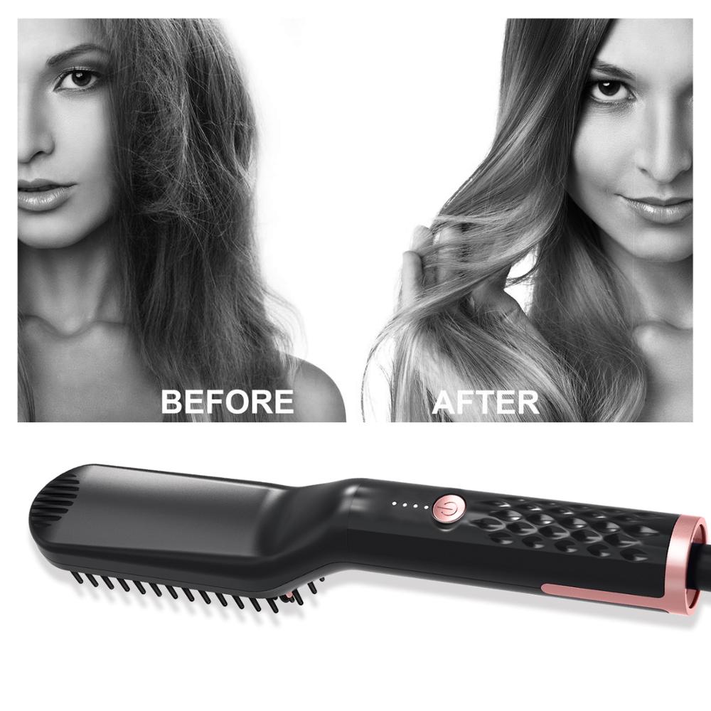 Multifunctional Hair Straightener Brush Hot Comb Straighteners