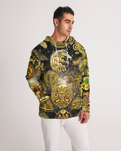 Ancient Abstrak Men's All-Over Print Hoodie