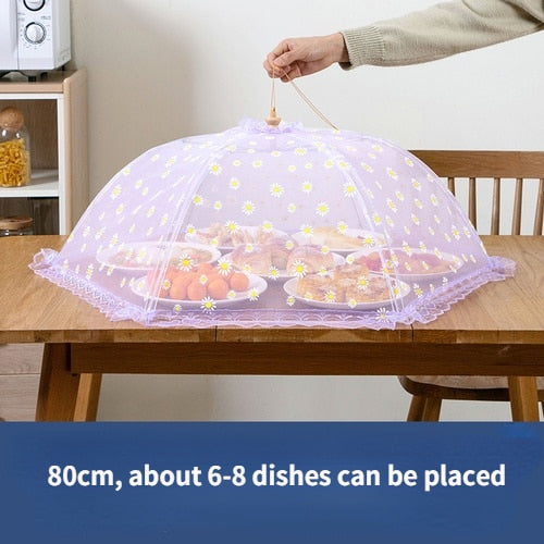 Portable Umbrella Style Food Cover Anti Mosquito Meal Cover Tools