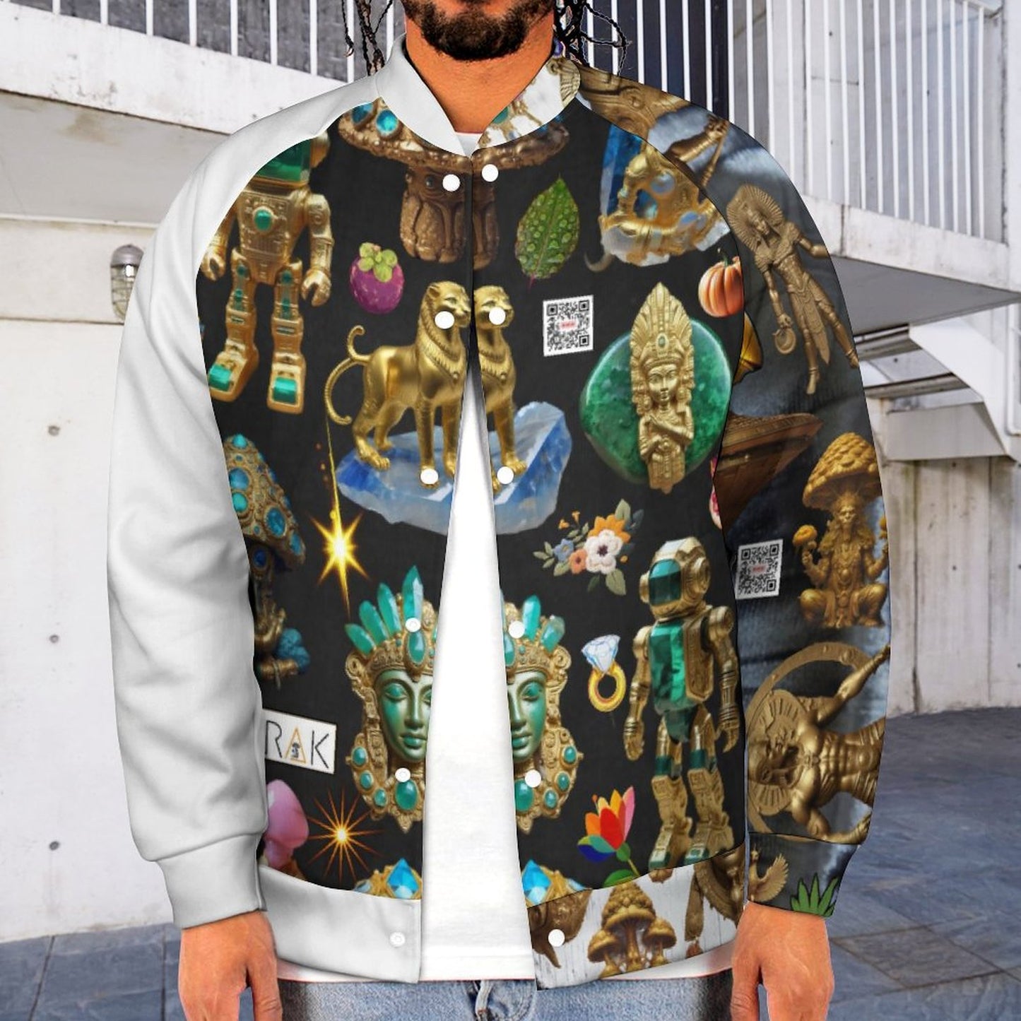 Men's Baseball Jacket (All-Over Printing)