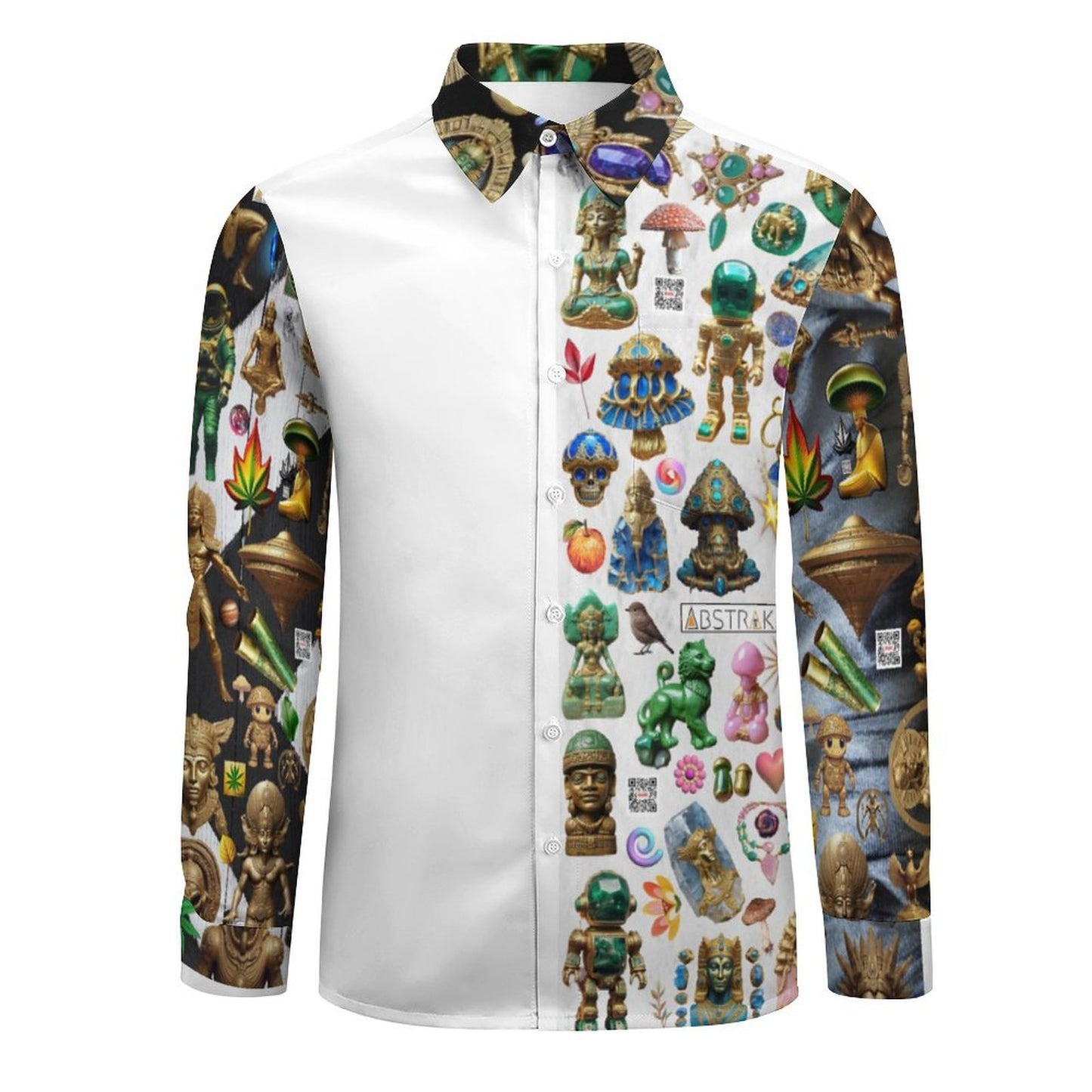 Men's Long Sleeve Shirt with Pocket LS (All-Over Printing)