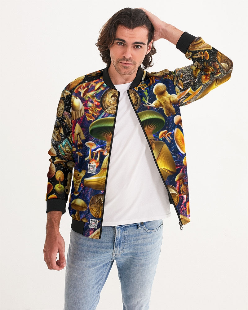 Illustration Abstrak Men's All-Over Print Bomber Jacket