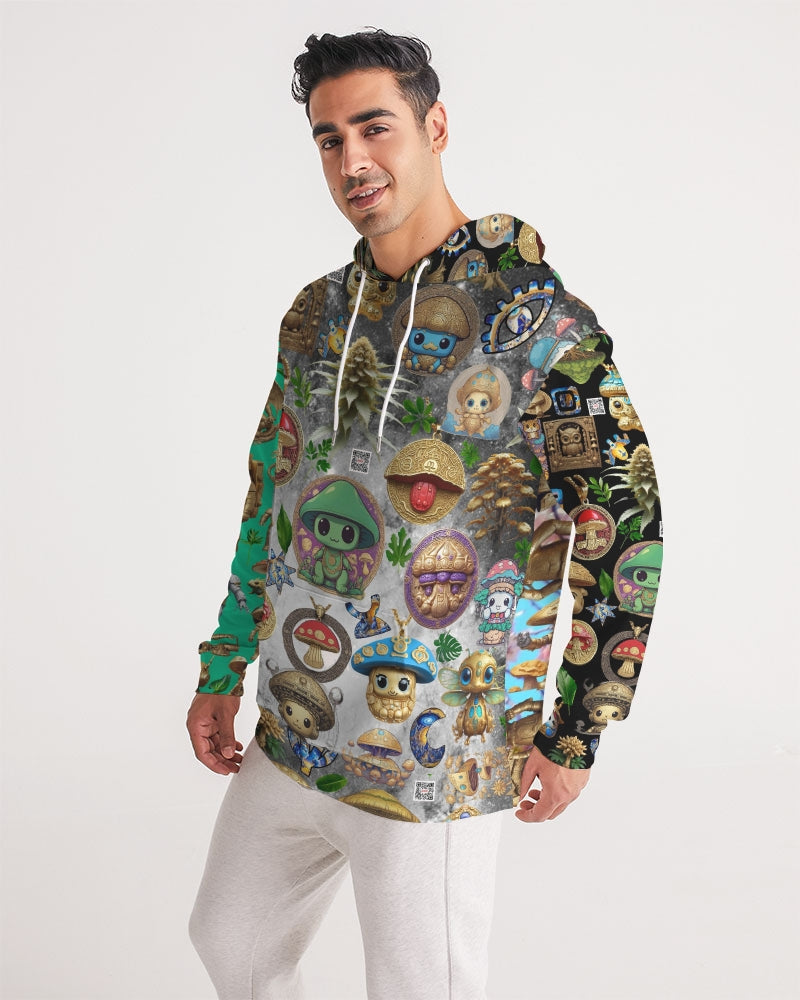 Mushroom Abstak Collection Men's All-Over Print Hoodie