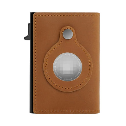 Rfid Card Holder Men Wallets Money Bag Male Black Short Purse Small Leather Slim Wallets Mini Wallets For Airtag Air Tag