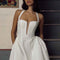 NIDANSSI White Halter Lace Up Evening Party Dress Women 2024 Ruffle Robes Elegant Sexy Dress Bodycon Mini Summer Dress Vestidos