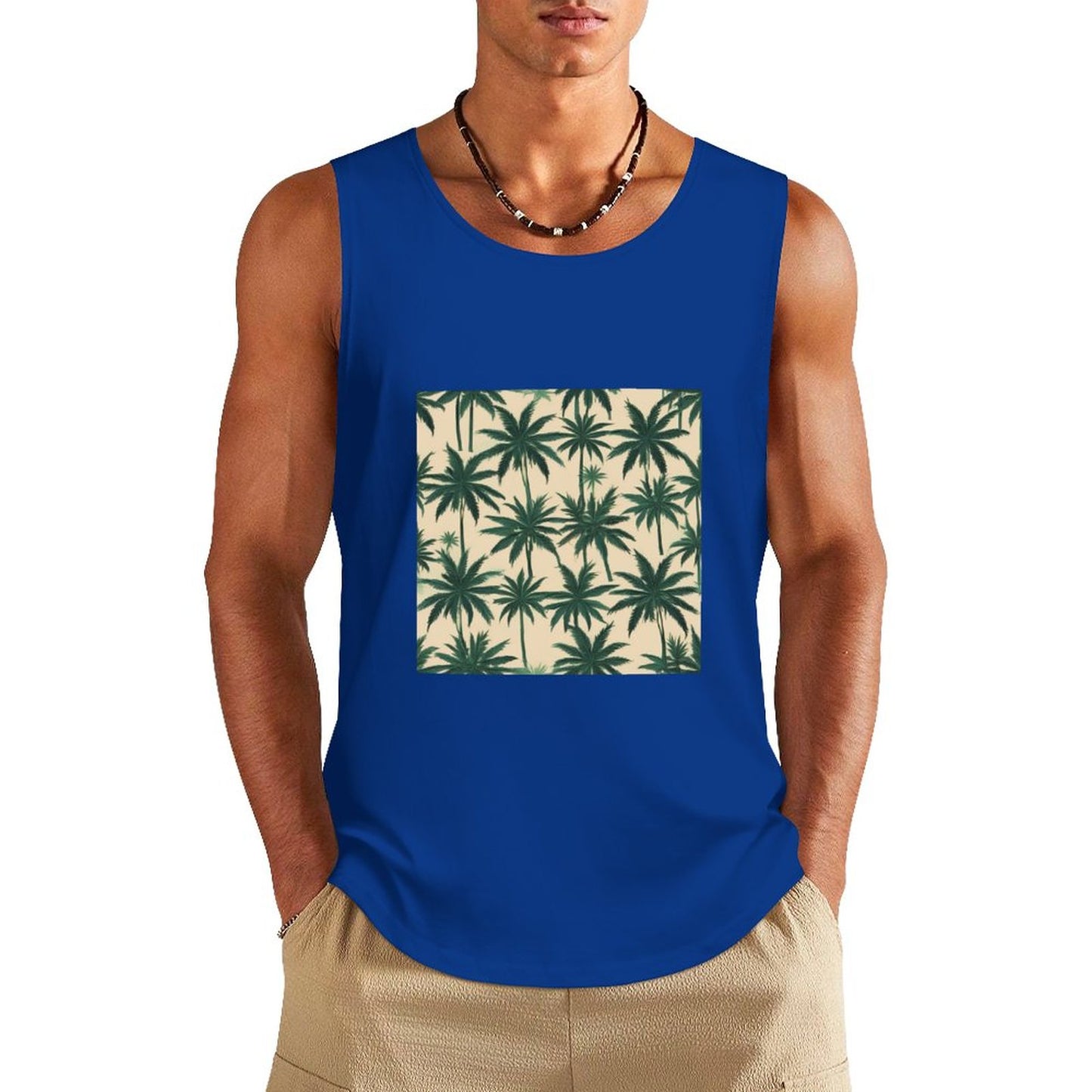 DTF 160gsm Men's Cotton Tank Top BX (Dual-sided Printing)