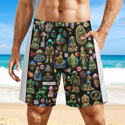 Men's Beach Shorts with 4 Pockets