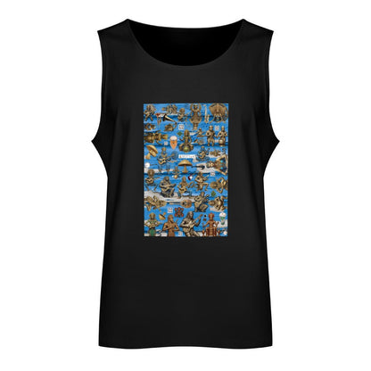 DTF 160gsm Men's Cotton Tank Top BX (Front Printing)