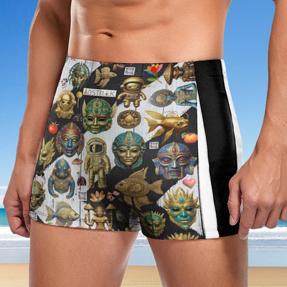 Men's Swimming Trunks DN003 (All-Over Printing)