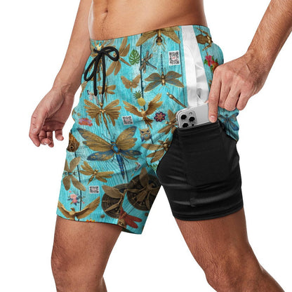 Men's Beach Shorts with 4 Pockets