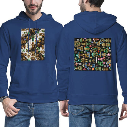 DTG 255gsm Men's Hoodie with Pouch (Dual-sided Printing)