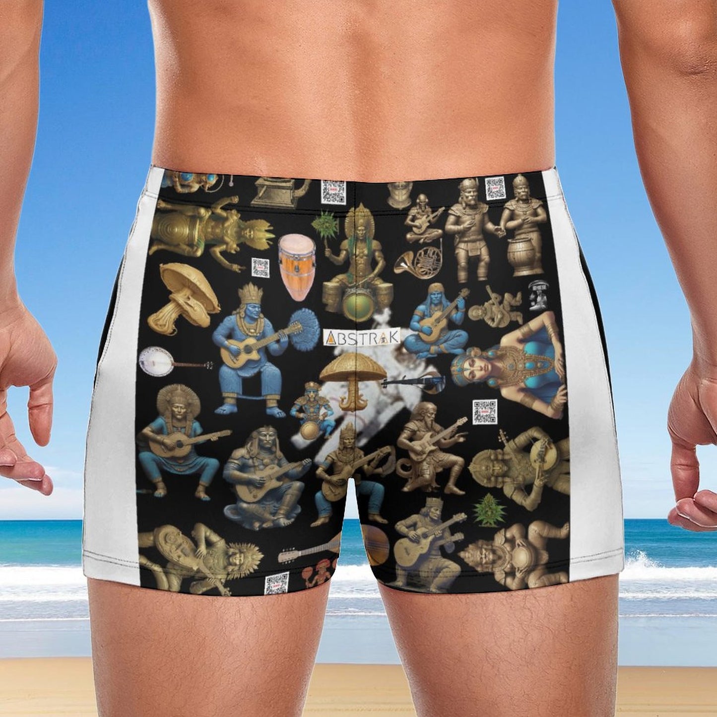 Fashionable Men's  boardshorts Swim Trunks DN003 (All-Over Printing)