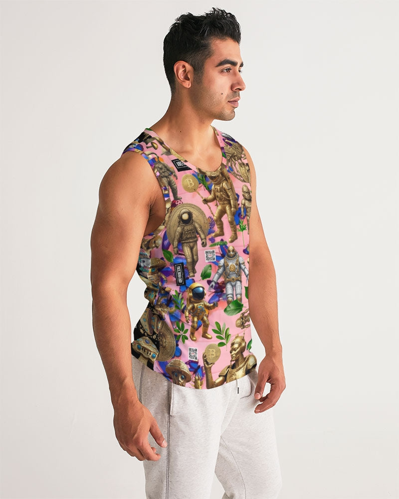 Mushroom Abstak Collection Men's All-Over Print Sport Tank