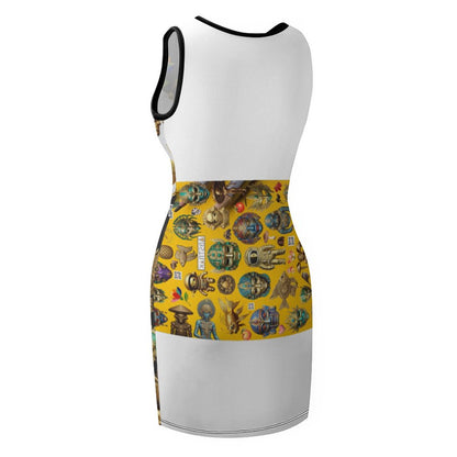 Sleeveless Ladies Tank Dress NZ014 (All-Over Printing)