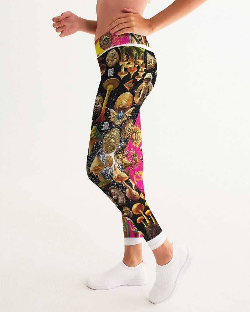 Nature Abstrak Women's All-Over Print Yoga Pants