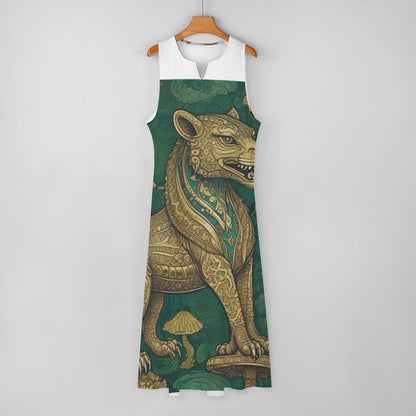 Sleeveless Ankle-length Dress GQ (All-Over Printing)